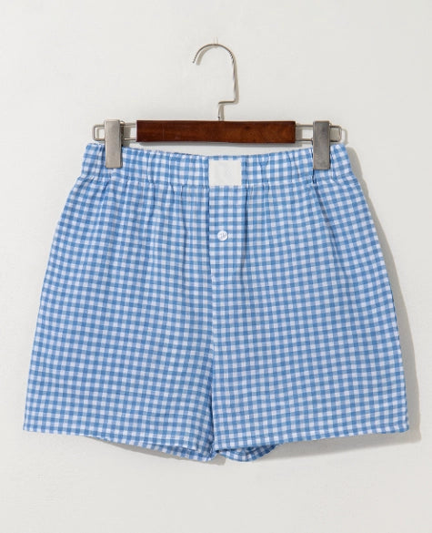 Blue Skies Gingham Shorts