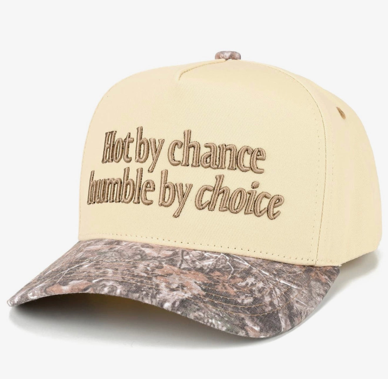 “Hot by Chance, Humble by Choice” Trucker Hat