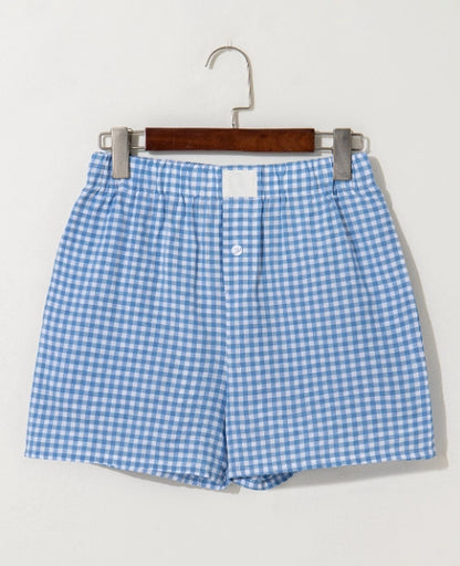 Blue Skies Gingham Shorts
