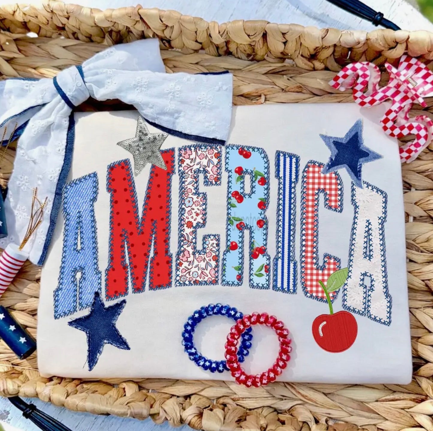America Patchwork Tee