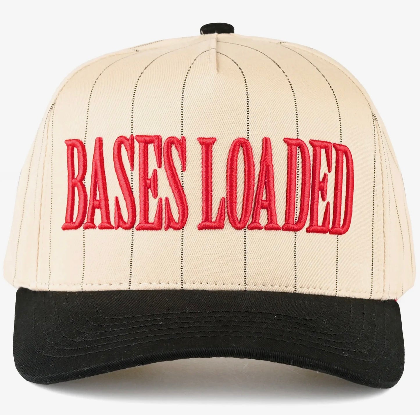 “Bases Loaded” Pinstripe Trucker Hat