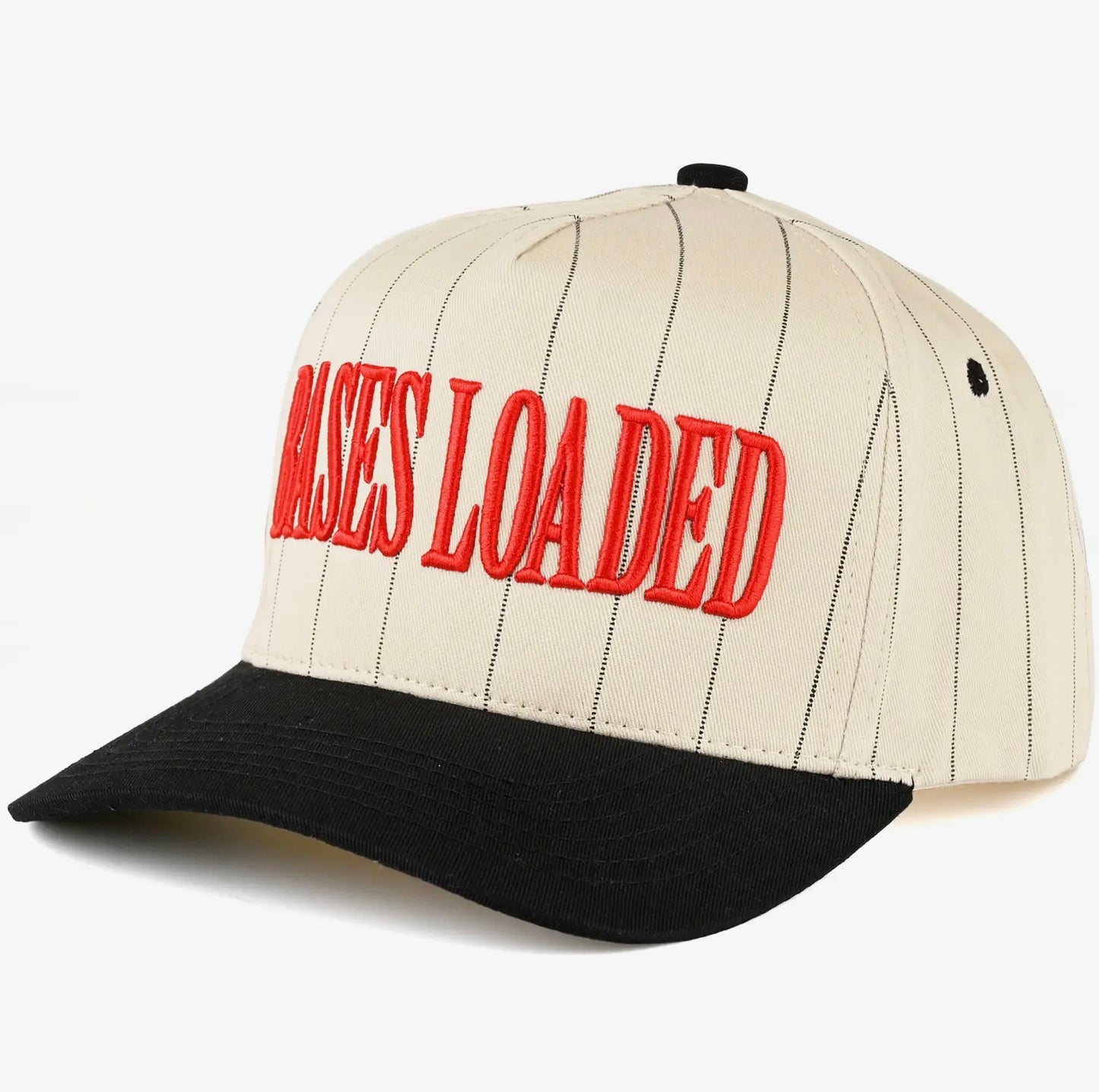 “Bases Loaded” Pinstripe Trucker Hat